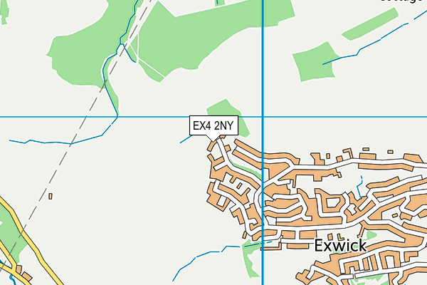 EX4 2NY map - OS VectorMap District (Ordnance Survey)