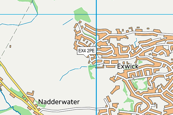 EX4 2PE map - OS VectorMap District (Ordnance Survey)