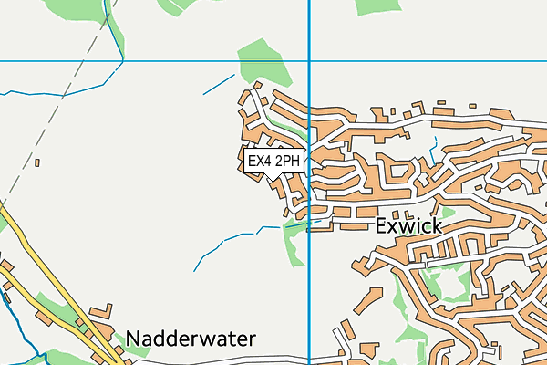 EX4 2PH map - OS VectorMap District (Ordnance Survey)