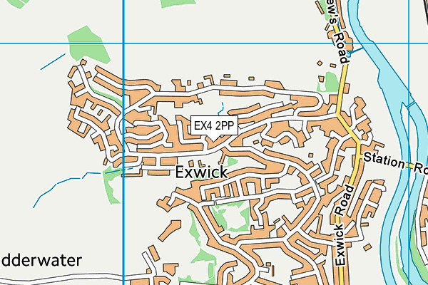 EX4 2PP map - OS VectorMap District (Ordnance Survey)