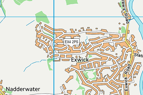 EX4 2PS map - OS VectorMap District (Ordnance Survey)