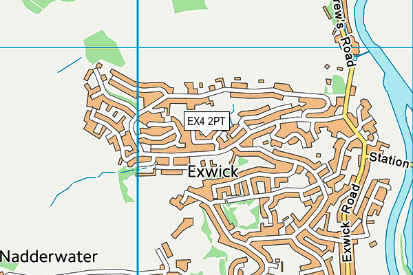 EX4 2PT map - OS VectorMap District (Ordnance Survey)