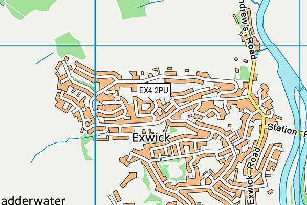 EX4 2PU map - OS VectorMap District (Ordnance Survey)