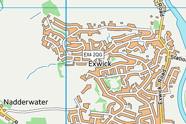 EX4 2QG map - OS VectorMap District (Ordnance Survey)