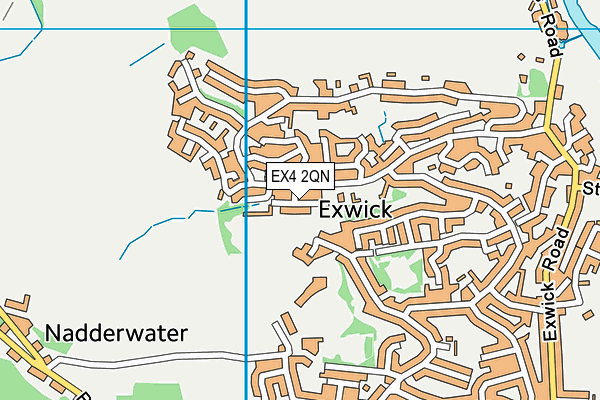 EX4 2QN map - OS VectorMap District (Ordnance Survey)