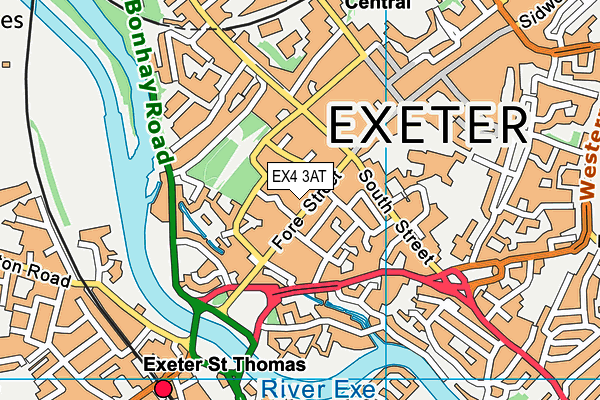 Map of EVOLUTION (EXETER) LTD at district scale