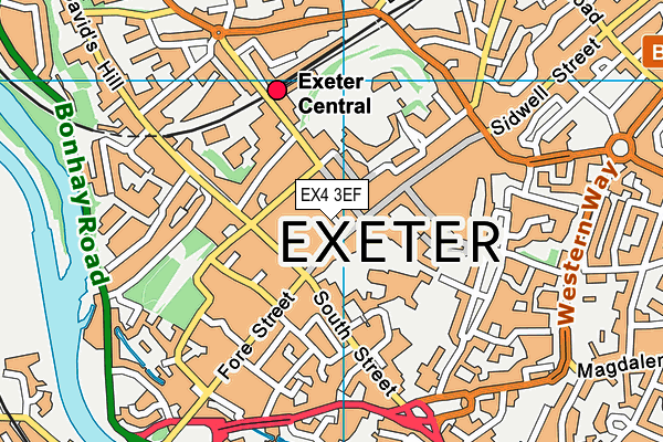 EX4 3EF map - OS VectorMap District (Ordnance Survey)