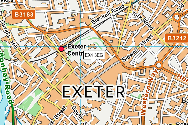 EX4 3EG map - OS VectorMap District (Ordnance Survey)