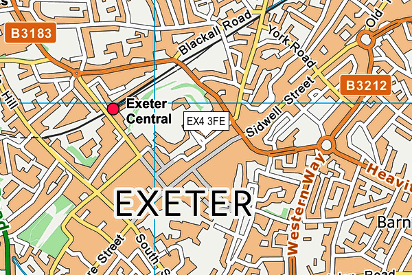 EX4 3FE map - OS VectorMap District (Ordnance Survey)