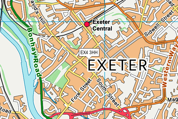 EX4 3HH map - OS VectorMap District (Ordnance Survey)