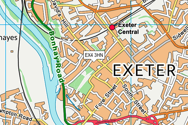 EX4 3HN map - OS VectorMap District (Ordnance Survey)