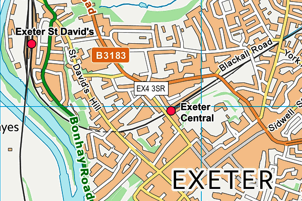 Exeter College (Queen Street) map (EX4 3SR) - OS VectorMap District (Ordnance Survey)