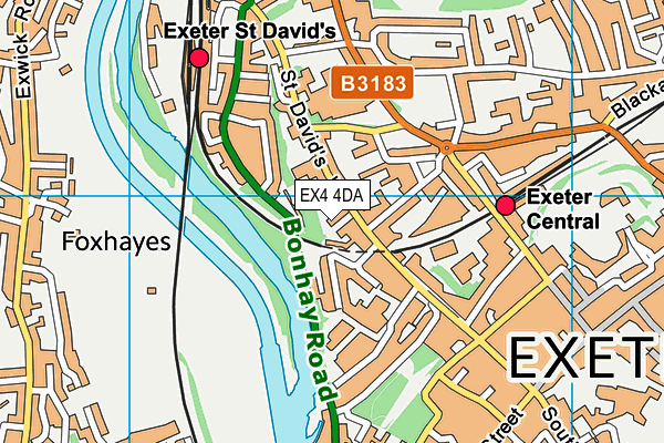 St Wilfrid's School map (EX4 4DA) - OS VectorMap District (Ordnance Survey)