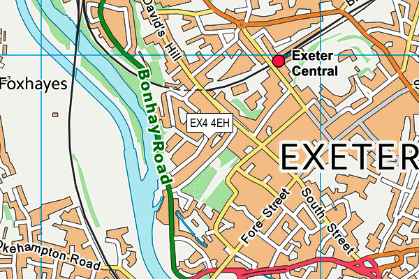 EX4 4EH map - OS VectorMap District (Ordnance Survey)