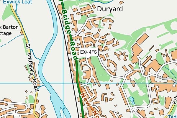 EX4 4FS map - OS VectorMap District (Ordnance Survey)