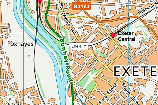 EX4 4FY map - OS VectorMap District (Ordnance Survey)