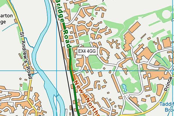 EX4 4GG map - OS VectorMap District (Ordnance Survey)