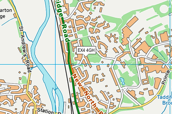 EX4 4GH map - OS VectorMap District (Ordnance Survey)