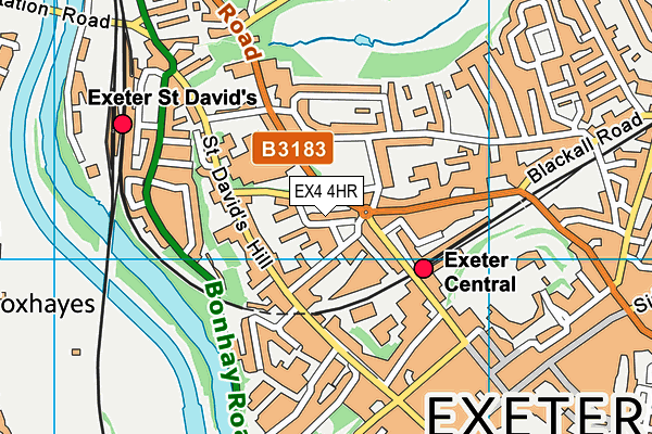 EX4 4HR map - OS VectorMap District (Ordnance Survey)