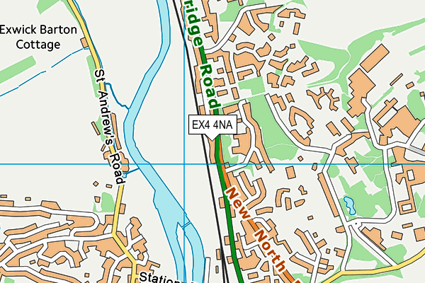 EX4 4NA map - OS VectorMap District (Ordnance Survey)
