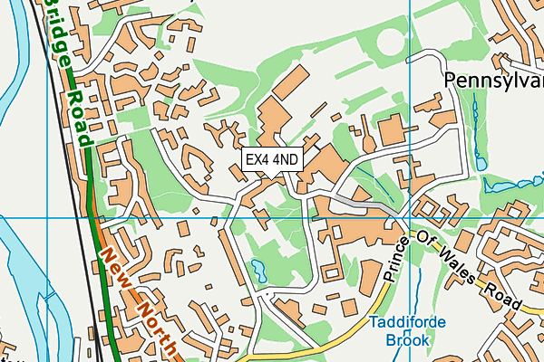 EX4 4ND map - OS VectorMap District (Ordnance Survey)