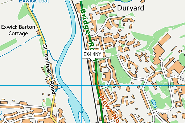 EX4 4NY map - OS VectorMap District (Ordnance Survey)