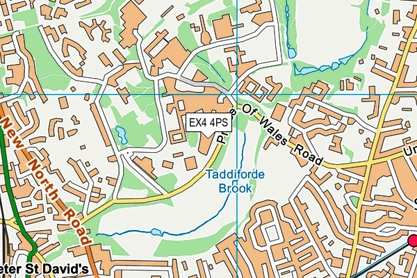 EX4 4PS map - OS VectorMap District (Ordnance Survey)