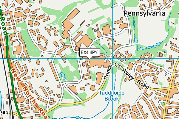 EX4 4PY map - OS VectorMap District (Ordnance Survey)