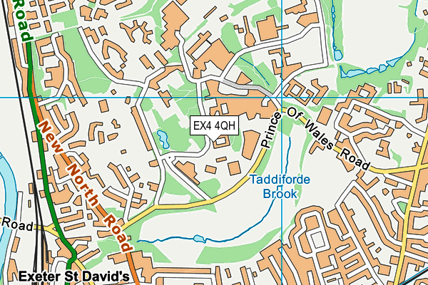 EX4 4QH map - OS VectorMap District (Ordnance Survey)