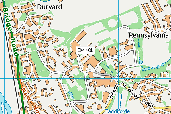 EX4 4QL map - OS VectorMap District (Ordnance Survey)