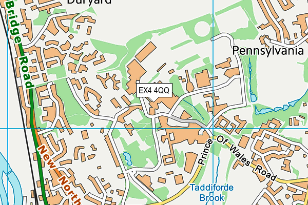 EX4 4QQ map - OS VectorMap District (Ordnance Survey)