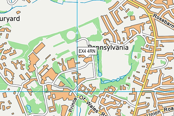 EX4 4RN map - OS VectorMap District (Ordnance Survey)