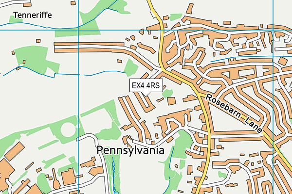 EX4 4RS map - OS VectorMap District (Ordnance Survey)