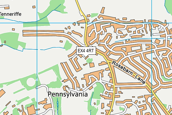 EX4 4RT map - OS VectorMap District (Ordnance Survey)