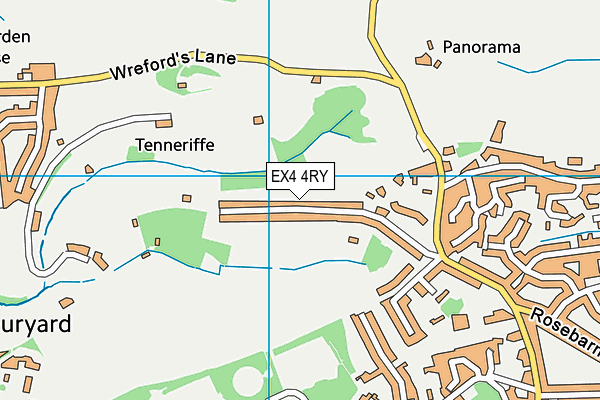 EX4 4RY map - OS VectorMap District (Ordnance Survey)