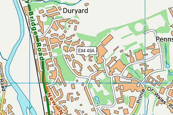 EX4 4SA map - OS VectorMap District (Ordnance Survey)