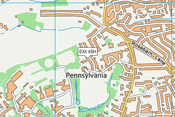 EX4 4SH map - OS VectorMap District (Ordnance Survey)
