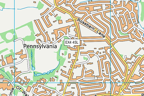 EX4 4SL map - OS VectorMap District (Ordnance Survey)
