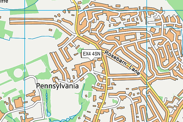 EX4 4SN map - OS VectorMap District (Ordnance Survey)