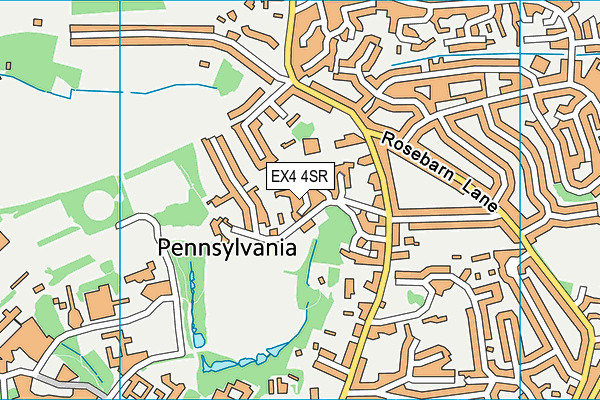EX4 4SR map - OS VectorMap District (Ordnance Survey)