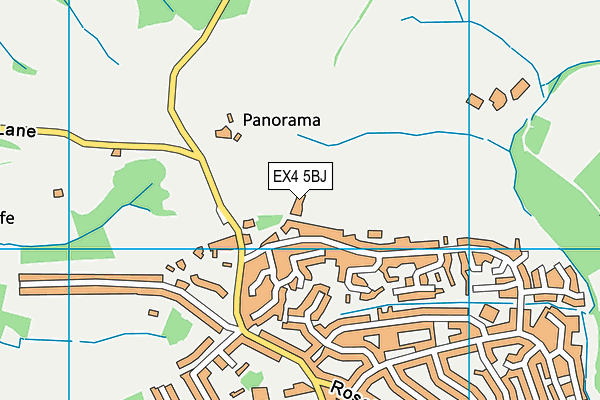EX4 5BJ map - OS VectorMap District (Ordnance Survey)