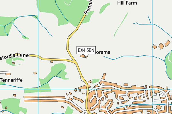 EX4 5BN map - OS VectorMap District (Ordnance Survey)