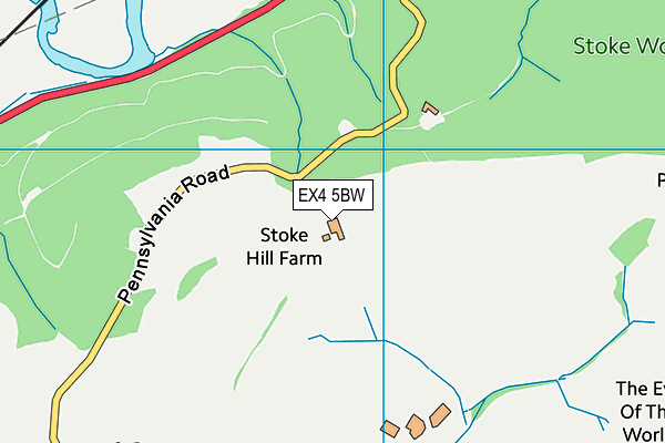 EX4 5BW map - OS VectorMap District (Ordnance Survey)