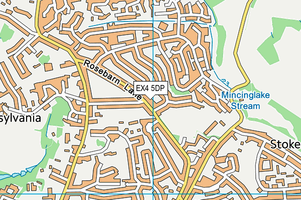 EX4 5DP map - OS VectorMap District (Ordnance Survey)