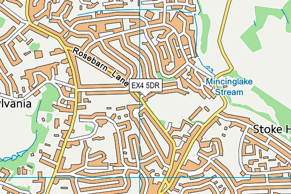 EX4 5DR map - OS VectorMap District (Ordnance Survey)