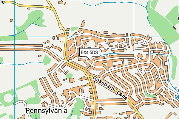 EX4 5DS map - OS VectorMap District (Ordnance Survey)