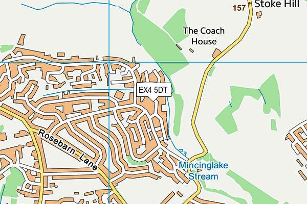 EX4 5DT map - OS VectorMap District (Ordnance Survey)