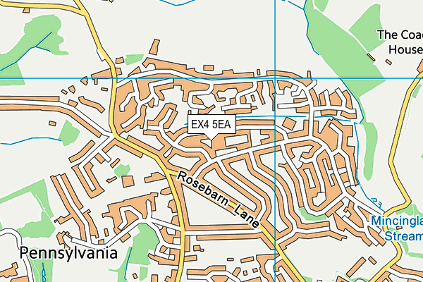 EX4 5EA map - OS VectorMap District (Ordnance Survey)