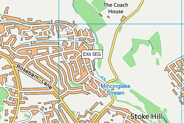 EX4 5EG map - OS VectorMap District (Ordnance Survey)