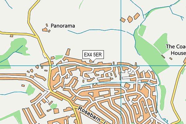 EX4 5ER map - OS VectorMap District (Ordnance Survey)